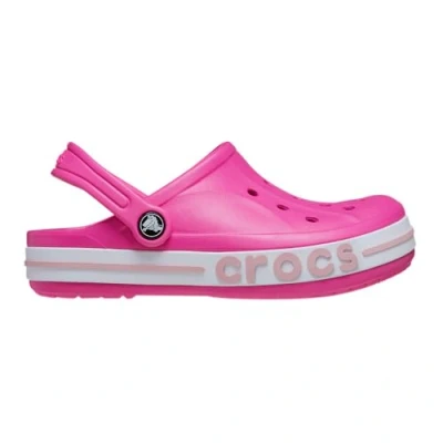 Image of Crocs Unisex Kids Bayaband K Clog, Electric Pink Petal Pink, 3 UK