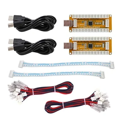 Image of SJ@JX Arcade Game USB Encoder Zero Delay 2 Player Gamepad Button Joystick Controller for Nintendo Switch PC PS3 Raspberry Pi MAME