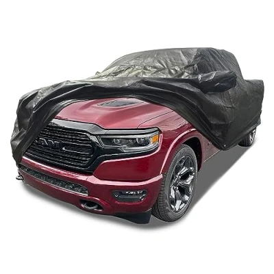 Image of CarsCover Custom Fits for 2019 2023 Dodge Ram 1500 2500 3500 Crew Cab 6.4ft Bed Box Short Xtrashield Black Truck Car Cover