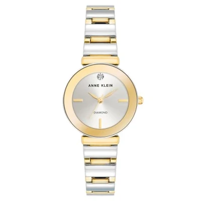 Image of Anne Klein Women&#039;s Madison Quartz Watch with Silver Dial Analogue Display and Two Tone Alloy Bracelet AK/N2435SVTT