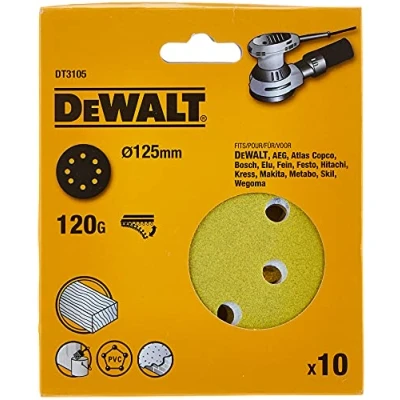 Image of DEWALT DT3105 QZ Discos para lijadoras rotorbitales de 125 mm, Colour, Size