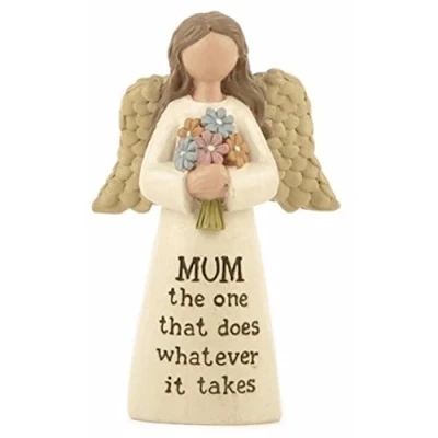 Image of Heaven Sends. Mum the one that does whatever it takes Angel Ornament