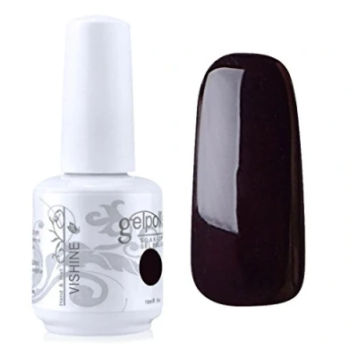 Image of Vishine Gelpolish UV LED Soak Off Varnish Color Gel Nail Polish Manicure Salon Dark Brown(1416)