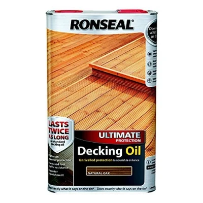 Image of Ronseal RSLUDONO5L 5L Ultimate Protection Decking Oil Natural Oak by