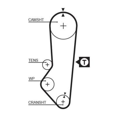 Image of 8595L185 Timing Belt GATES FleetRunner Micro V Stretch Fit 5357XS 97 924mm 21,6mm FORD: FIESTA 3, Sierra Mk2 Estate, Hatchback