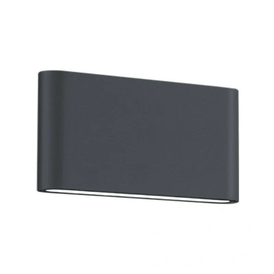 Image of Thames Ii Modern 17cm 2 Light Outdoor Up Down Wall Lamp Anthracite 3000K IP54 UK Stock