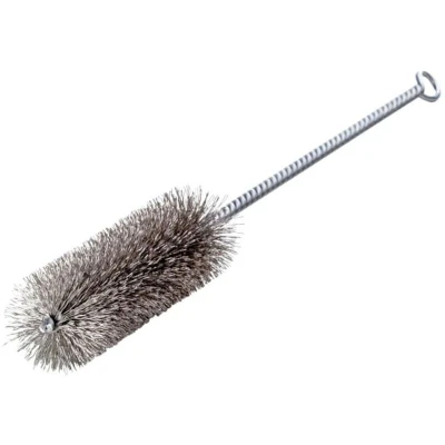Image of Lessmann Cylinder Brush 10 x 100mm Stainless Steel Wire