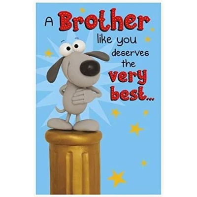 Image of A Brother Like You Deserves The Very Best Funny Birthday Greeting Card Humour