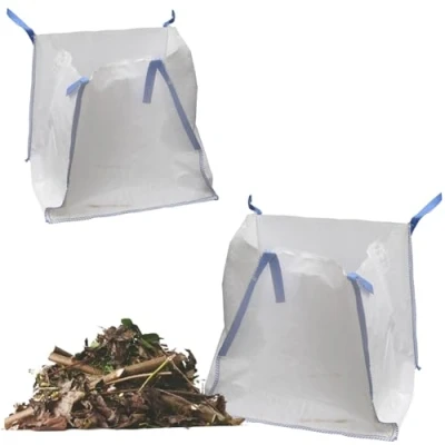 Image of Pack Of 5 Heavy Duty 1 Tonne Woven Material FIBC Bulk Bags Perfect For Garden Waste &amp; Skip Replacement