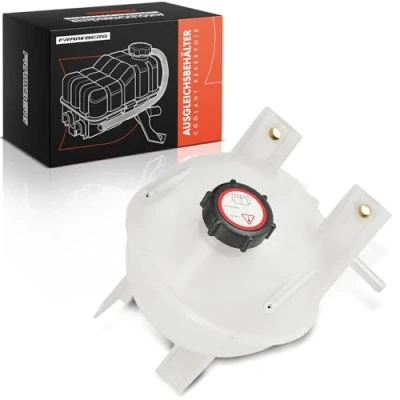 Image of Frankberg 1x Coolant Expansion Tank with Cap Compatible Transit E 2.5L 1994 2000 Tourneo Replace# 7166664