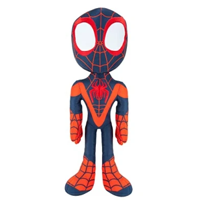Image of Marvel Spidey and his Amazing Friends My Friend Miles Talking Plush 16 Inch Morales with Sounds Toys Featuring Your Friendly Neighborhood Spideys
