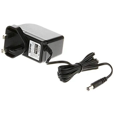 Image of Brother AD 24ESUK AC Adapter, UK 3 Pin Electical Plug &amp; Power Supply Cable, Genuine Accessory, Black