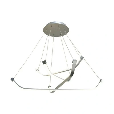 Image of Papua Ceiling LED Light 36W, 2800lm, 3000K Polished Chrome, White Acrylic