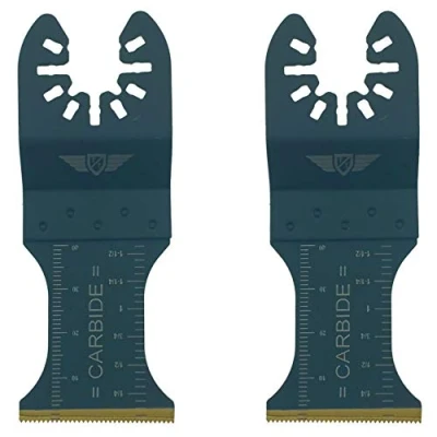 Image of 2 x TopsTools FA35ACT_2 Fast Change Tungsten Carbide Heavy Metal Blades Compatible with Dewalt Stanley Bosch Fein (Non StarLock) Makita Milwaukee Parkside Ryobi Worx (Fast Change) Multi Tool