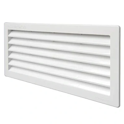 Image of La Ventilazione P252510B Y Ventilation Grille, White, 254x108 mm