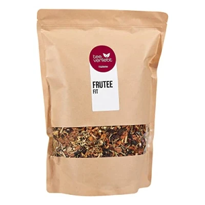 Image of FRUTEG loose Fruit tea fruewe fit 1000 g finest leaf quality Exposing fresh mix with apple hooking hibiscus orange and lemon 1 kg