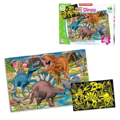Image of The Learning Journey 787533 ( ) Dino Puzzle, Glow in Dark, One Size