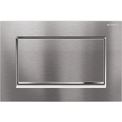 Image of GEBERIT Sigma30 Sigma 30 115.893.KX.1 Flush Stop Screw On Brushed Chrome
