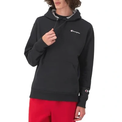 Image of Champion Men&#039;s Powerblend Hooded Sweatshirt, Black y08160, M UK
