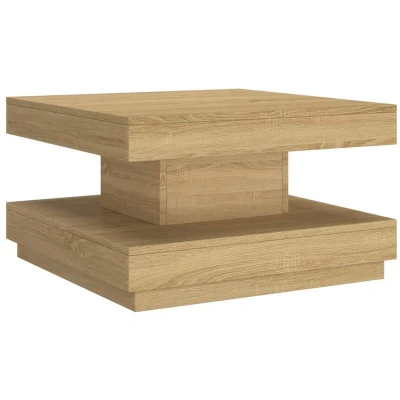 Image of vidaXL Coffee Table Light Brown 60x60x35 cm MDF