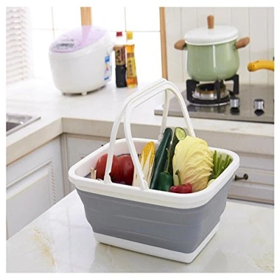 Image of Dunlop Foldable Storage Basket Polypropylene / TPR Assorted Colours