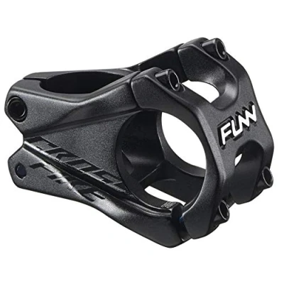 Image of Funn Crossfire Mountain Bike stem with 31.8mm Bar Clamp Durable and Lightweight Alloy for BMX Bike, Length 35mm (Black)