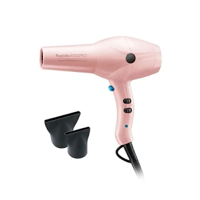 Image of Diva Pro Styling Rapida 4000 Dryer 2200W Professional Hairdryer with Ionic Conditioning, Blush, PRO114