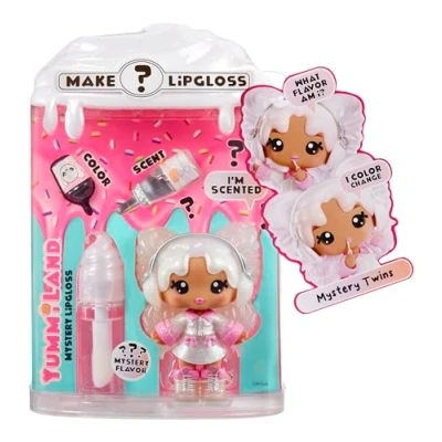 Image of Yummiland Lip Gloss Doll Mystery Chase Includes DIY Kit, Suitable for Children Ages 4+
