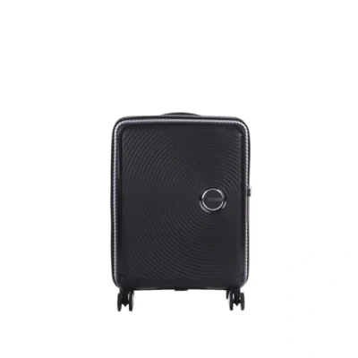 Image of American Tourister Soundbox Spinner S Expandable Carry On Luggage, 55 cm, 41 L, Black (Bass Black)