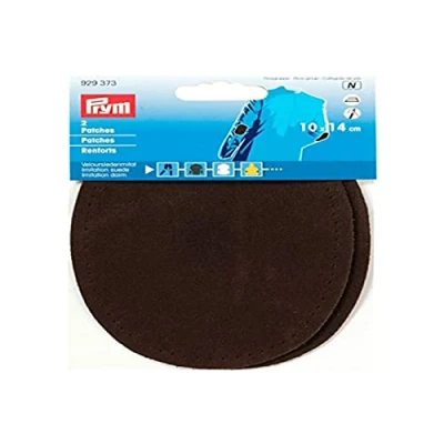 Image of Prym Patches Imitation Suede for Ironing/Sewing on 14x10 cm Dark Brown