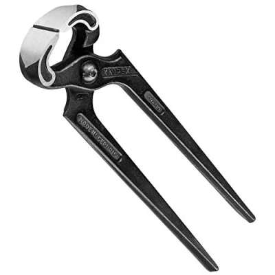 Image of Knipex Carpenters&#039; Pincers black atramentized, plastic coated 225 mm (self service card/blister) 50 01 SB