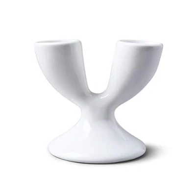 Image of W.M.Bartleet &amp; Sons Double Egg Cup White