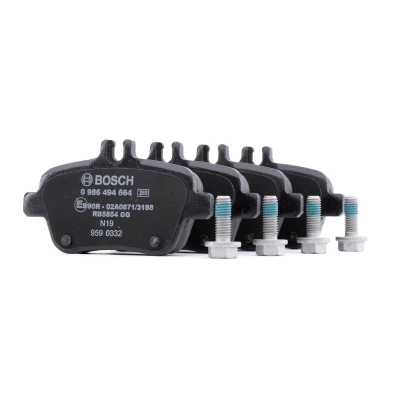 Image of 0064202320, 0064207920, 0064208020, 0064208320, 0064209620 Brake pad set BOSCH 0 986 494 664 MERCEDES BENZ: SLK, A Class, CLA Coupe, INFINITI: QX30 I