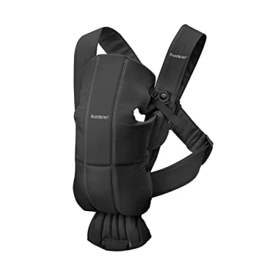 Image of BabyBjörn Baby Carrier Mini, Woven, Black