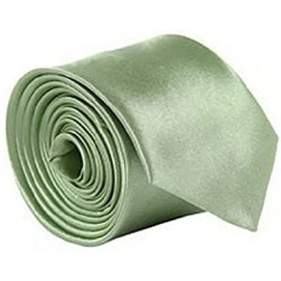 Image of L&amp;C®New Fashion Skinny Mens Wedding Solid Plain Necktie Color Tie 30 Colours UK (Olive green)