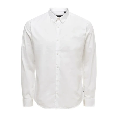 Image of Only &amp; Sons Klassisches Formal shirt, Men&#039;s, Size: Medium, White