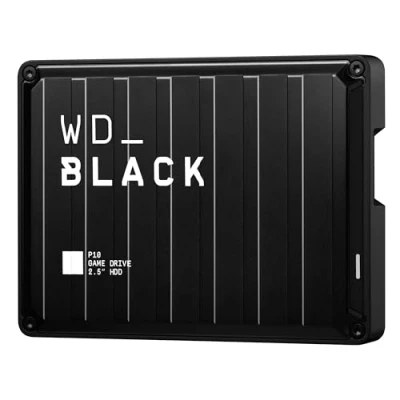 Image of WD_Black P10 6TB Game Drive, Portable External Hard Speeds Up to 130 MB/s, Works With Console, PC, Playstation, Xbox, Save 125 games, Black