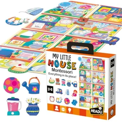 Image of My Little House, Montessori, Shape Game, Toddler Learning Toys, Educational Games, Visual Spatial, Age 2 5 Years