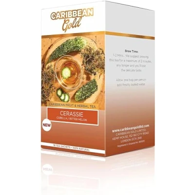 Image of Caribbean Gold Fruit And Herbal Teas 18 Flavours (Cerassie, Corella/Bitter Lemon)