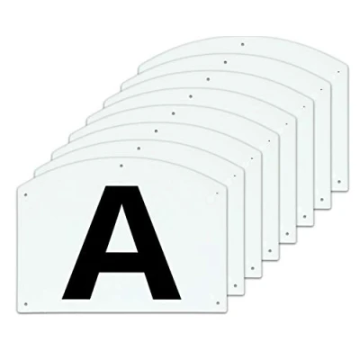 Image of Hofman Dressage riding school letters Maat 1 White / Black