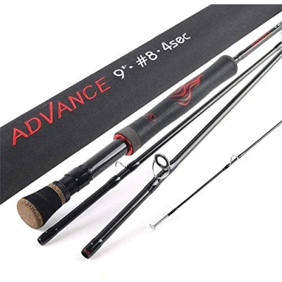 Image of MAXIMUMCATCH Maxcatch Advance Fly Fishing Rod 5/6/8wt 9ft Super Light Fast Action Flexible Resins Handle with Cordura Tube Pole (Advance Rod, 5wt 4sec)