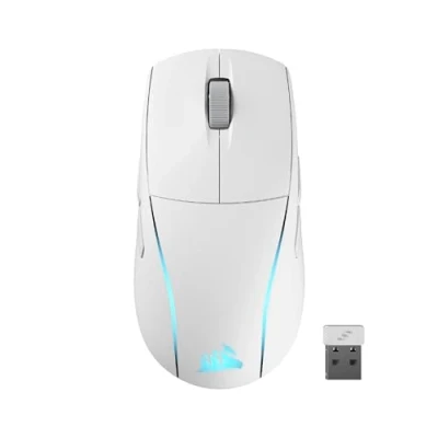 Image of Corsair M75 WIRELESS RGB Lightweight FPS Gaming Mouse 26,000 DPI Swappable Side Buttons iCUE Compatible PC White