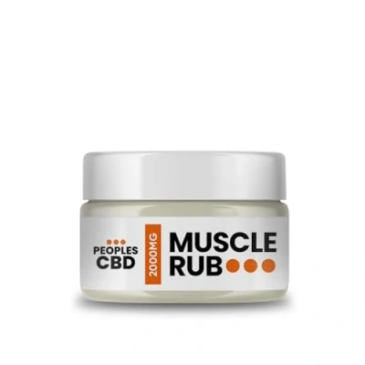 Image of Peoples CBD 2000mg Muscle Rub Strong Balm 100ml Tub