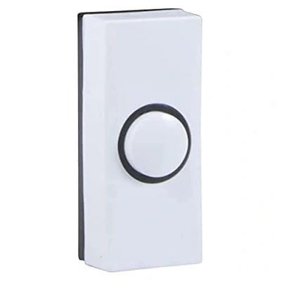 Image of Byron 7910 Wired Bell Push, White, 2 Wire
