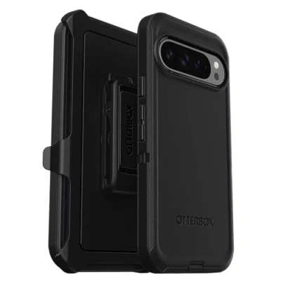 Image of OtterBox Defender Plastic Back Cover Black Google Pixel 9 Pro XL