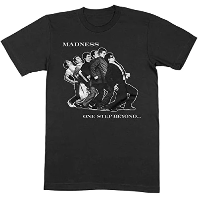 Image of Madness ONE Step Beyond T Shirt POP Rock SKA Suggs Black 3XL