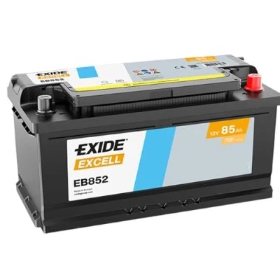 Image of 61212158124, 61212432653, 61218381756 Starter battery EXIDE EXCELL EB852 12V 85Ah 760A B13 Lead acid