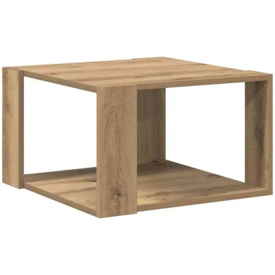 Image of vidaXL Coffee Table Artisan Oak 51,5x51,5x30 cm Engineered Wood