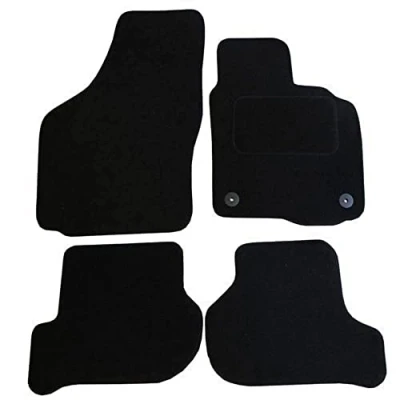 Image of JVL Skoda Octavia 2008 2012 Fully Tailored 4 Piece Car Mat Set with 2 Clips