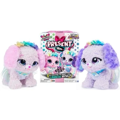 Image of Present Pets, Fairy Puppy Interactive Plush Toy with Over 100 Sounds and Actions (Style May Vary), Kids’ Toys for Girls Aged 5 above, 6061372